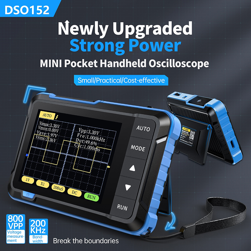 FNIRSI DSO152 Mini Handheld Di - đánh giá và giá Fnirsi Digital Oscilloscope Handheld