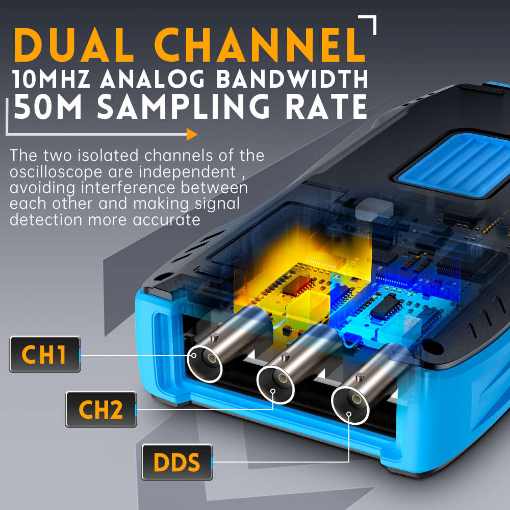 FNIRSI 2C23T Handheld Digital  - đánh giá và giá Fnirsi Digital Oscilloscope Handheld
