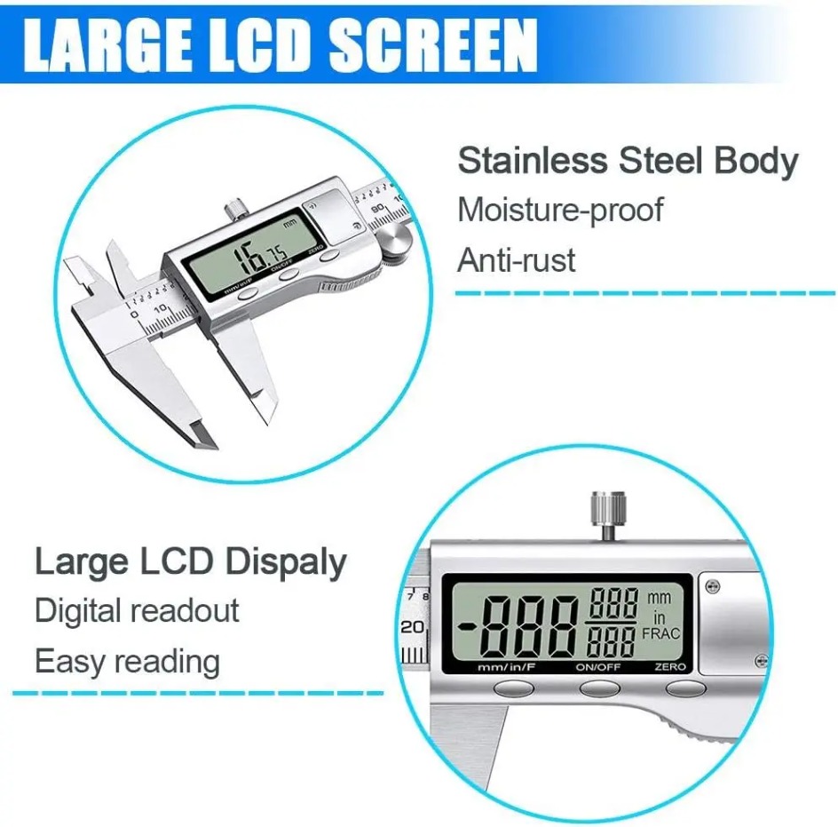 Electronic Vernier Caliper 6 I - đánh giá và giá Digital Caliper 150Mm Stainless Steel