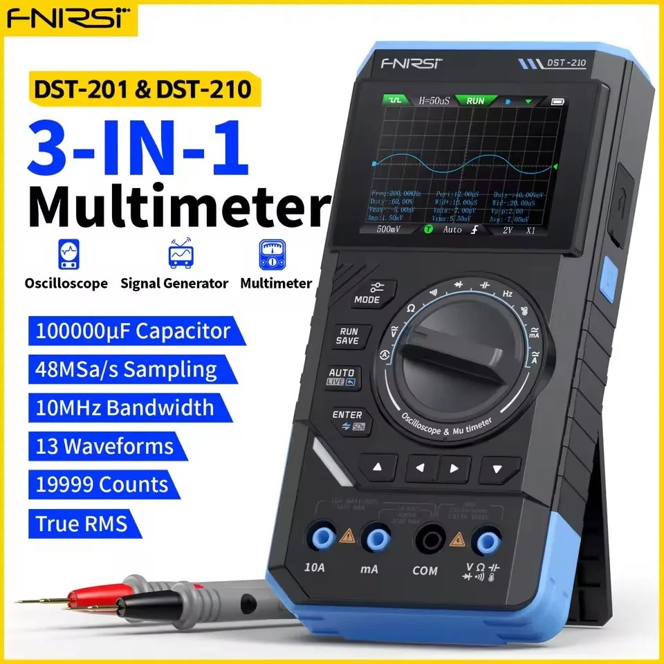 DST210 3-in-1 Digital Multimet - đánh giá và giá Fnirsi Digital Oscilloscope Handheld