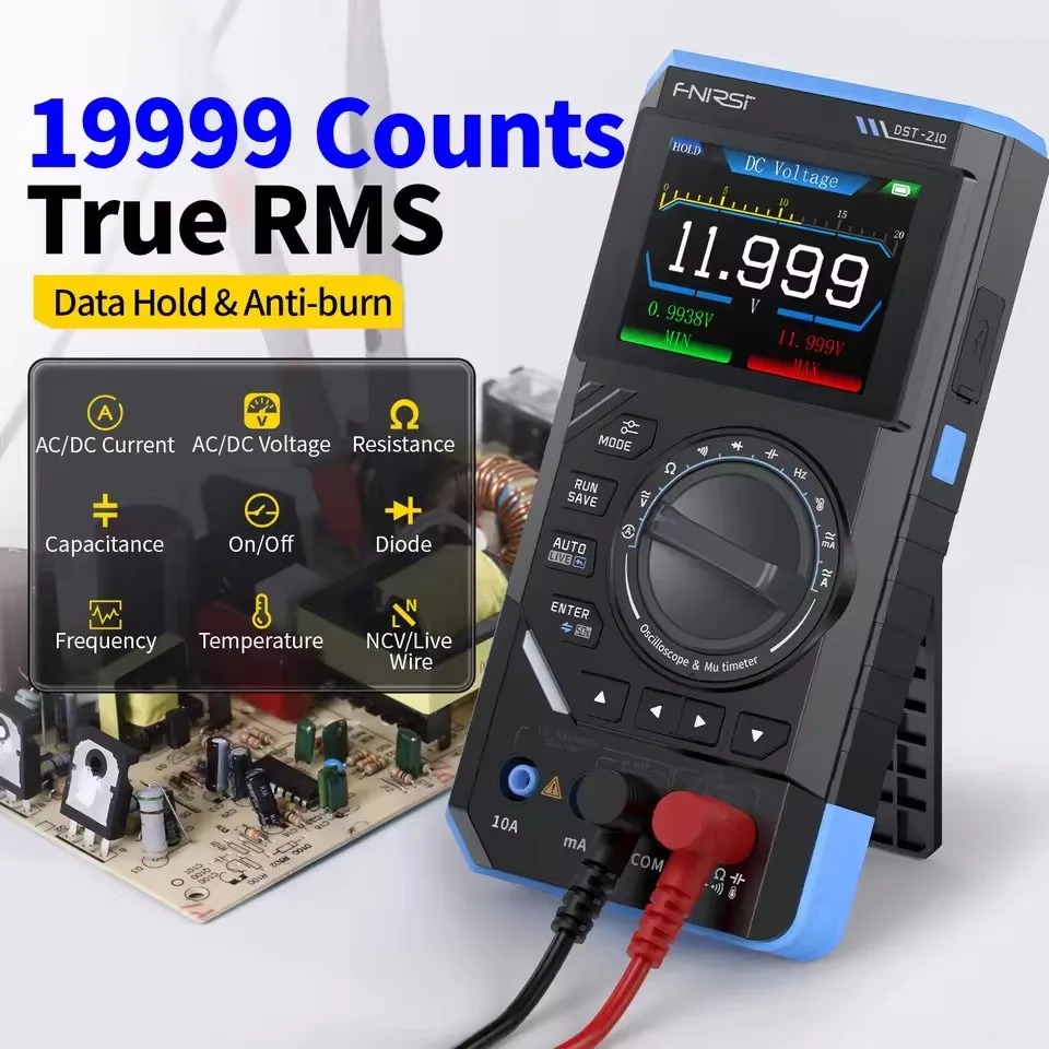 DST210 3-in-1 Digital Multimet - đánh giá và giá Fnirsi Digital Oscilloscope Handheld